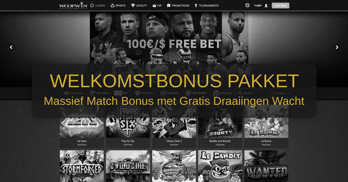 WoopWin Casino welcome bonus